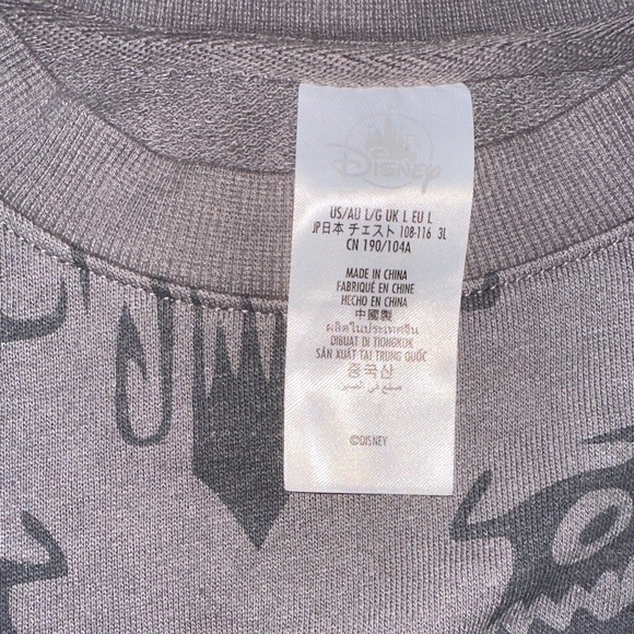 Haunted Mansion Disney Disneyland “wallpaper” Sweatshirt  - - Picture 2 of 7